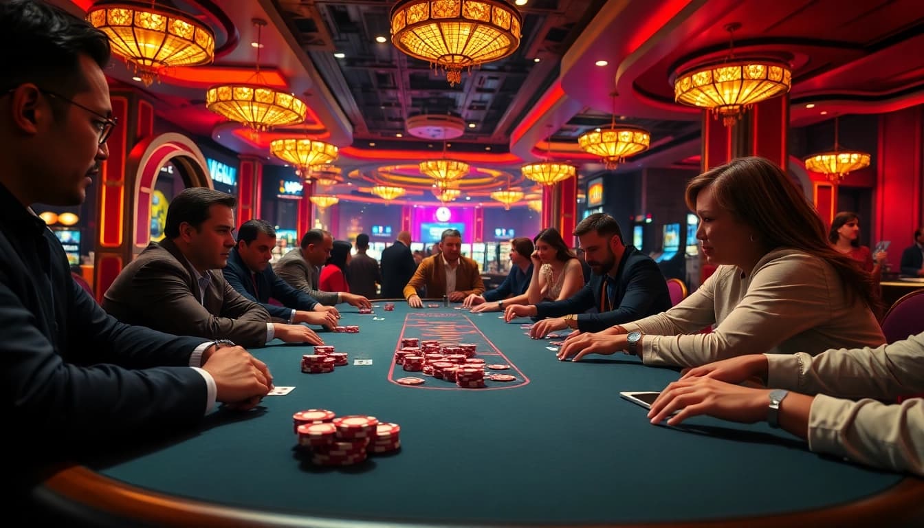 Menangkan permainan kartu poker di kasino dengan bbni4d dan suasana yang meriah.