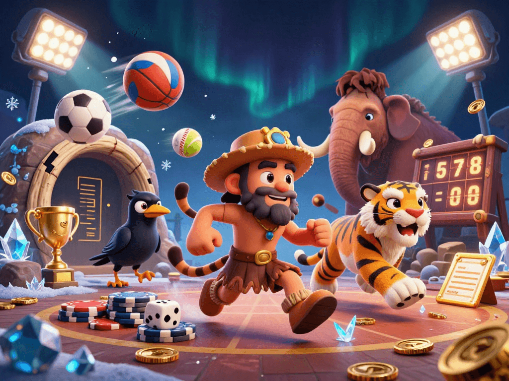 Bet on keonhacai as the caveman and sabertooth casino duo score in a prehistoric betting adventure.