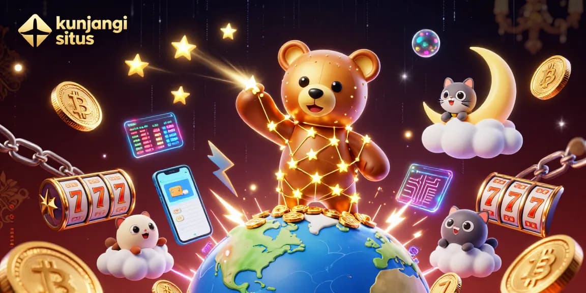 Kunjungi situs to discover the magic of online gaming with our vibrant casino illustration full of luck and excitement.