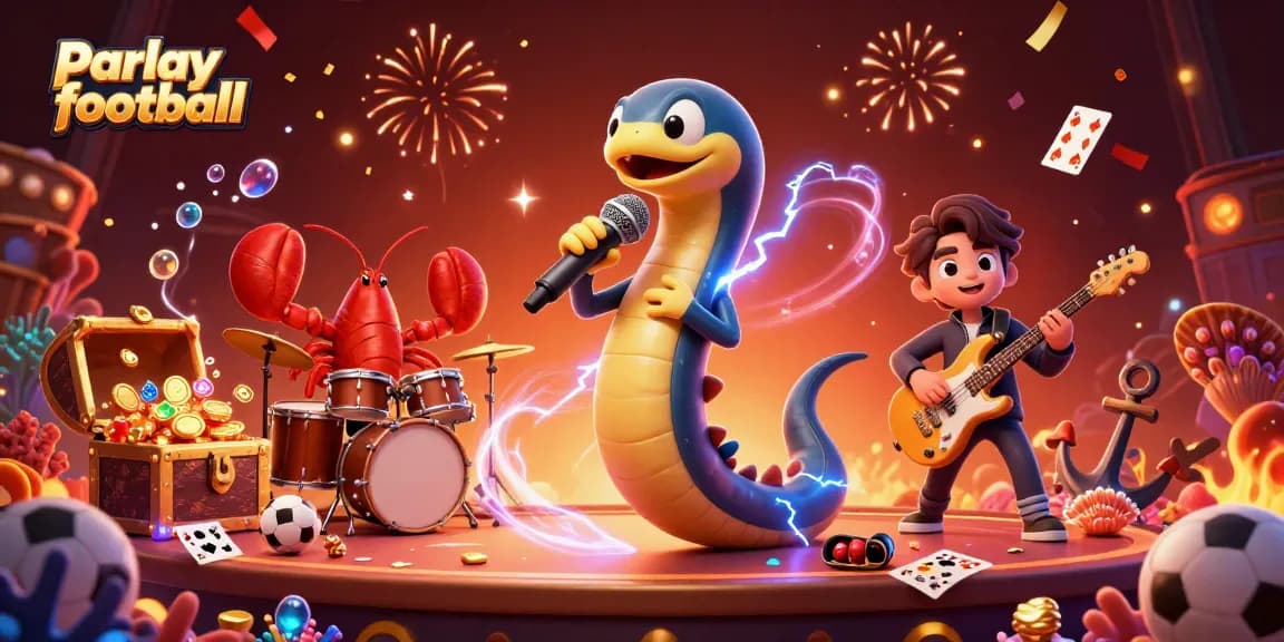 Bet on parlay football and enjoy vibrant casino action with lively underwater characters.