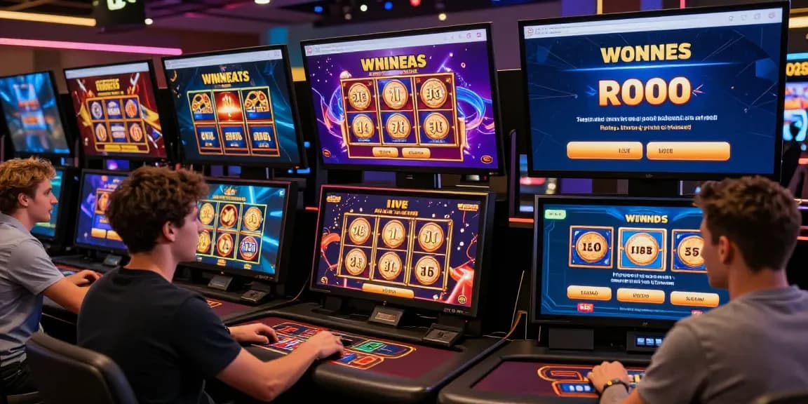 Experience the excitement of non UK casinos at https://cybermentors.org.uk, showcasing diverse players, dynamic games, and vibrant online interfaces.