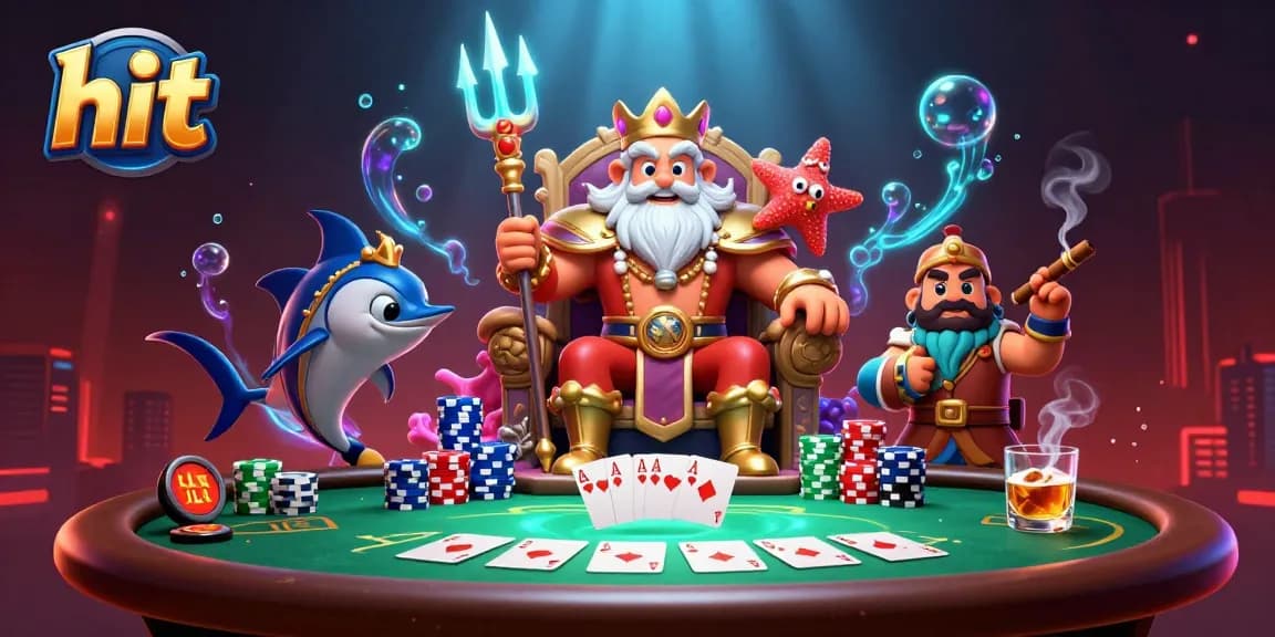 Engage with hit games and thrilling poker at an enchanting underwater casino scene.