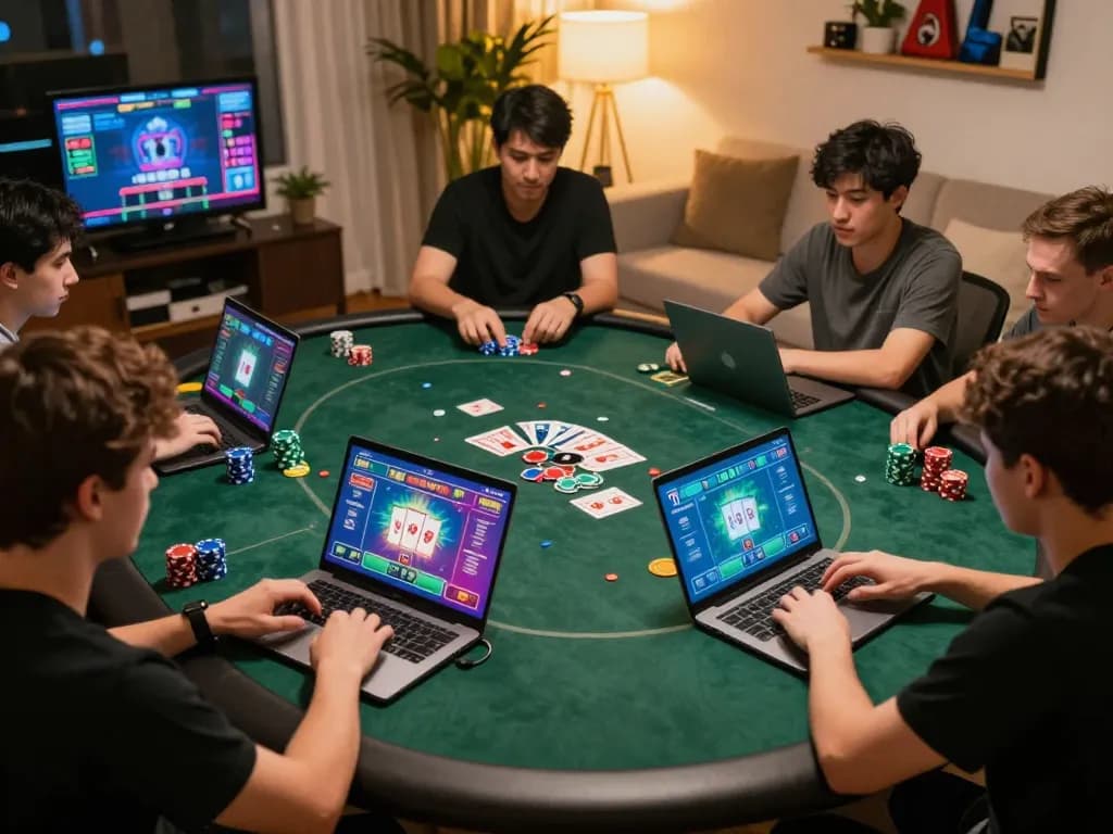Players engage in online poker gaming on TG88, showcasing dynamic gameplay and excitement.
