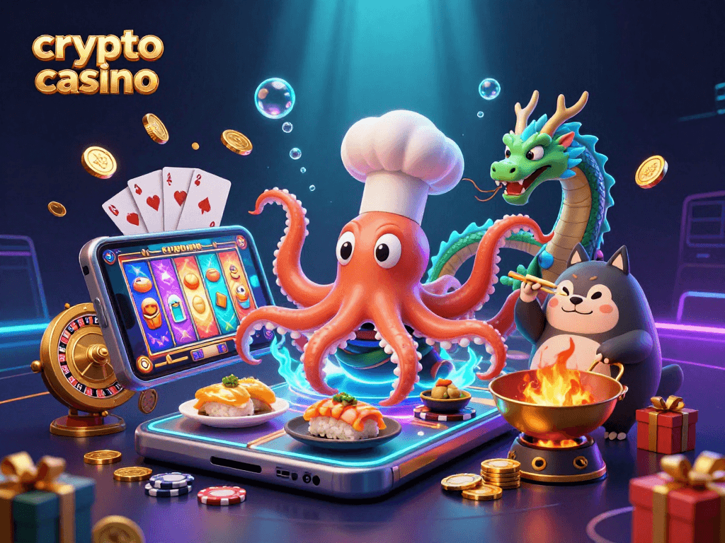 Experience the excitement of a crypto casino with adorable characters in a vibrant 3D world.