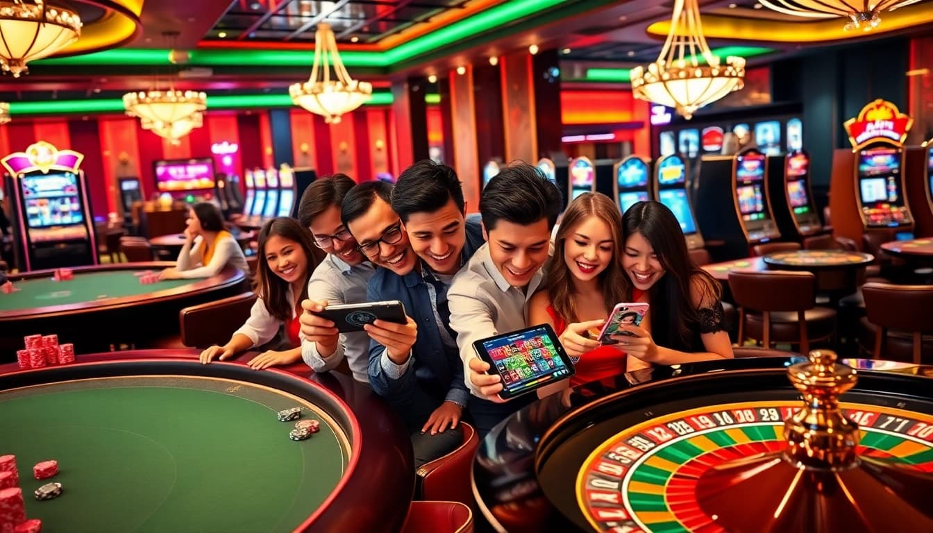 Join the excitement at 69VN's online casino with vibrant gaming tables and enthusiastic players.