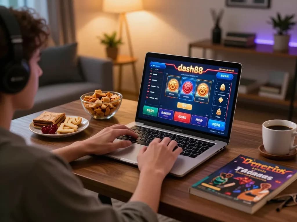 Engaging gameplay at dash88 online casino with strategy notes and modern decor.