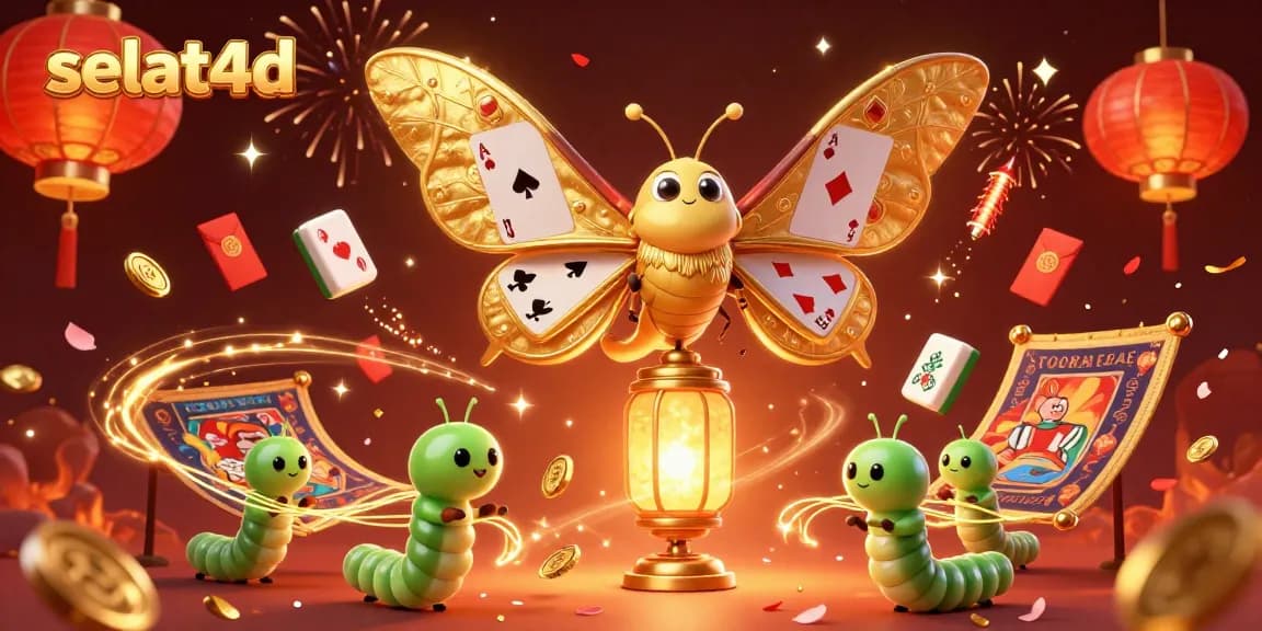 Experience selat4d with vibrant casino scenes depicted in a stunning 3D digital illustration.