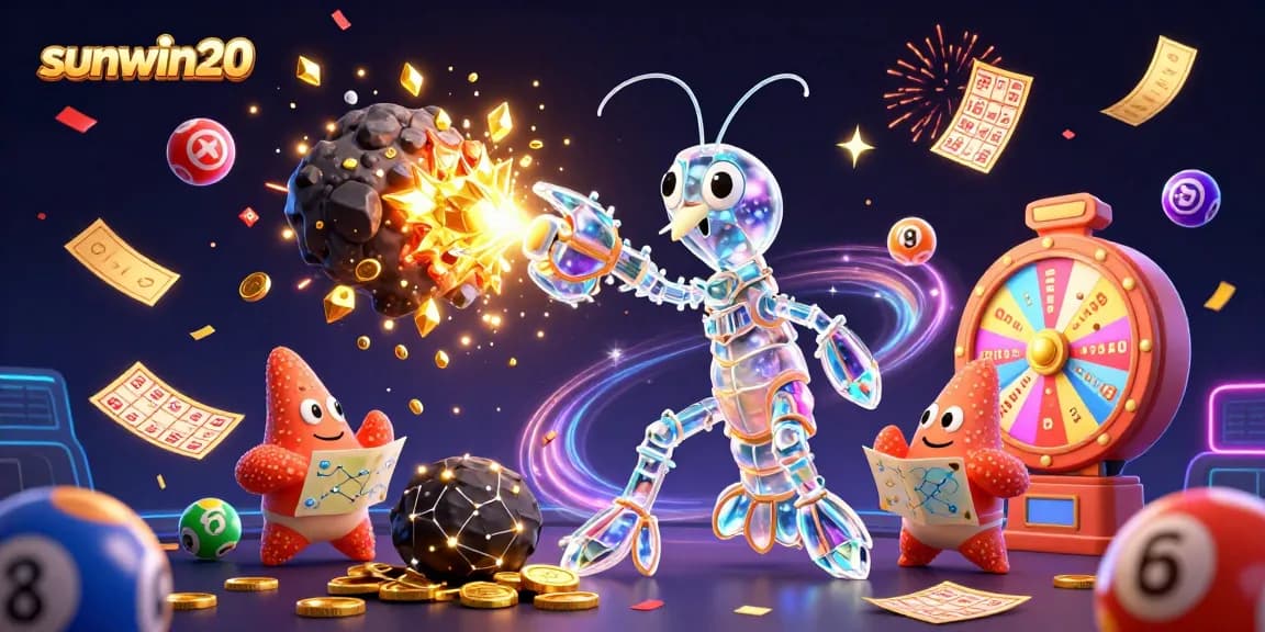 Experience thrilling adventures in a 3D casino with sunwin20 amidst bursting asteroids and vibrant games.