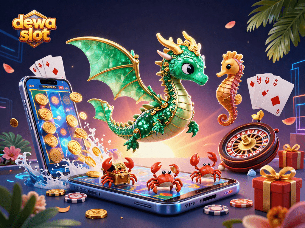 Mainkan dewa slot dengan serunya di ilustrasi 3D yang kaya warna dan detail