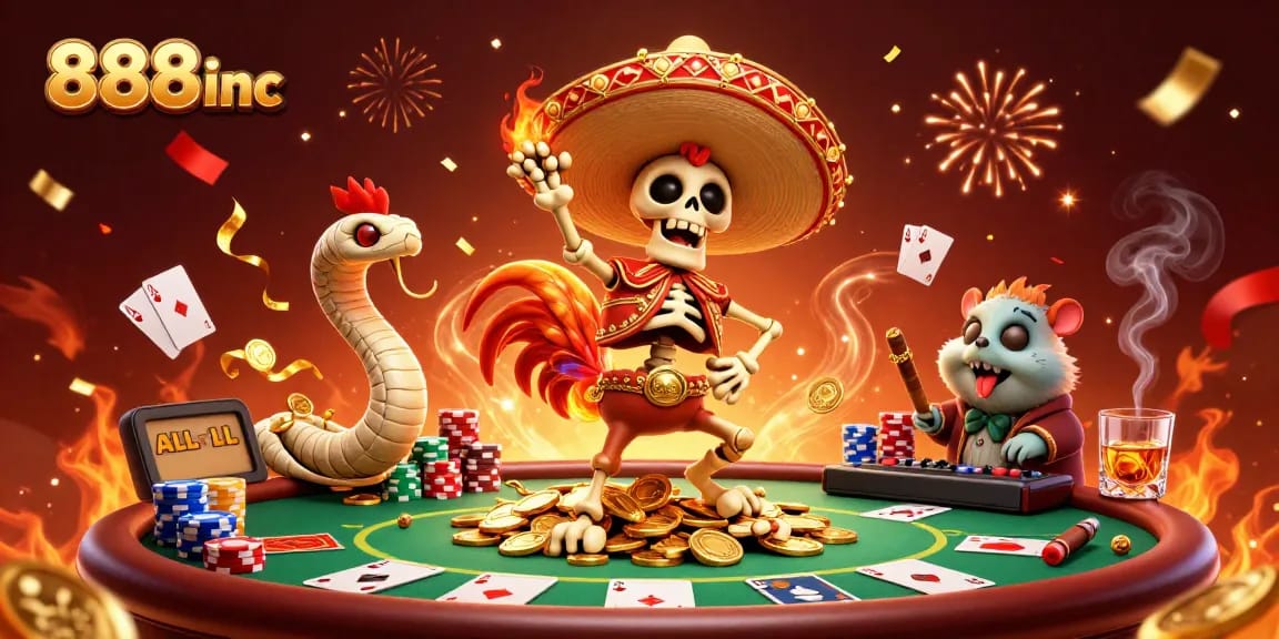 Experience thrilling victories at 888inc with our exciting casino games and colorful characters.