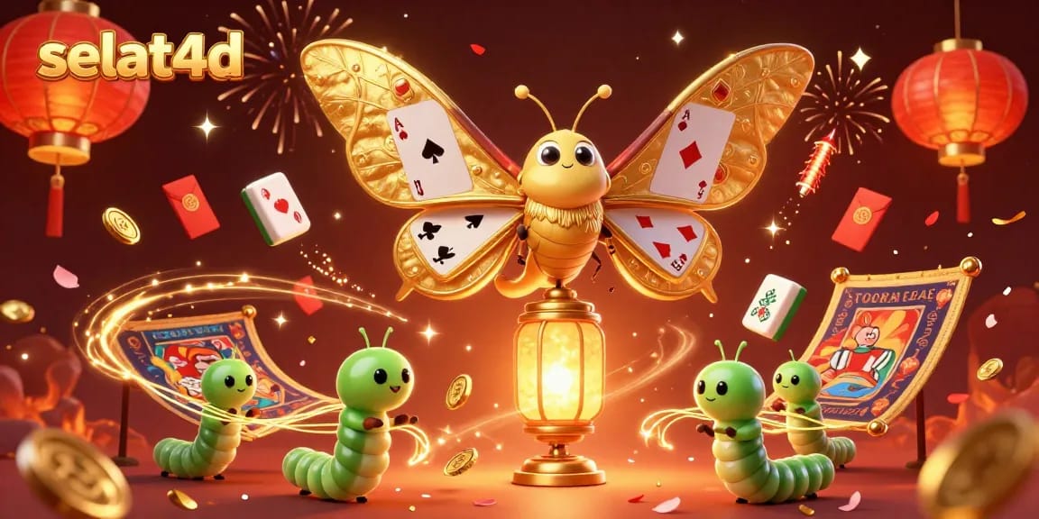 Experience selat4d with vibrant casino scenes depicted in a stunning 3D digital illustration.