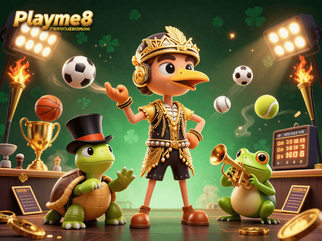 เล่นสนุกกับ Playme8 ทางเข้าเว็บตรงมือถือ พร้อมด้วยภาพของตัวละครที่มีสีสันและเงินรางวัลมากมาย
