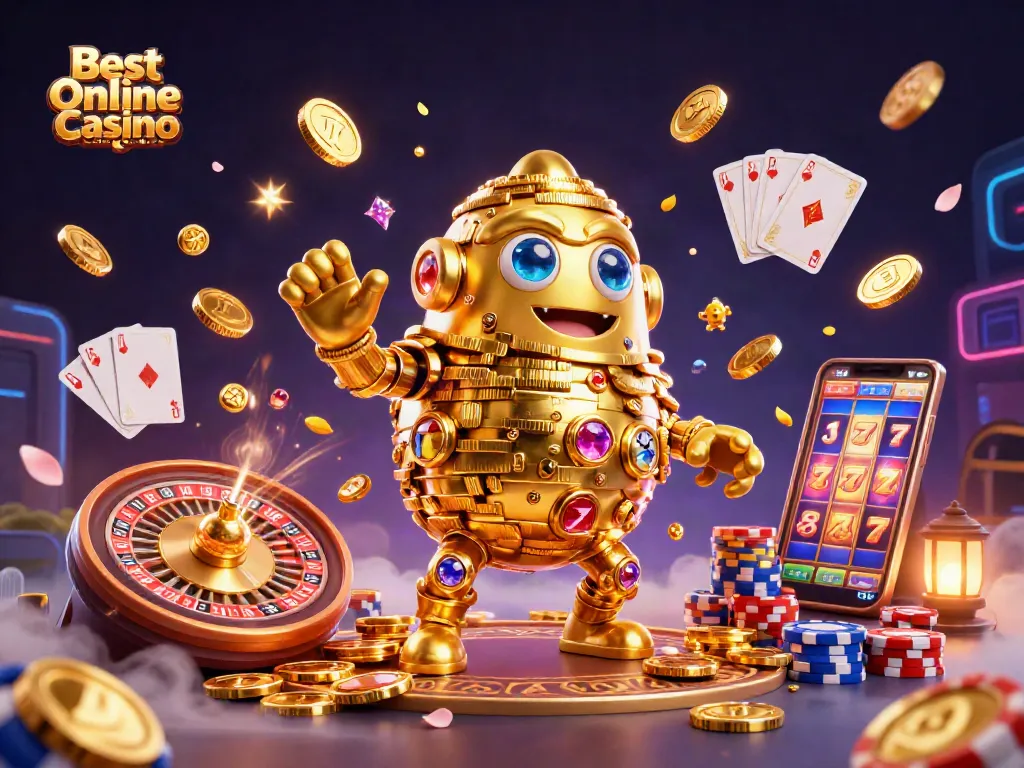 Experience the thrills at the Best Online Casino Malaysia with vibrant 3D casino illustrations.