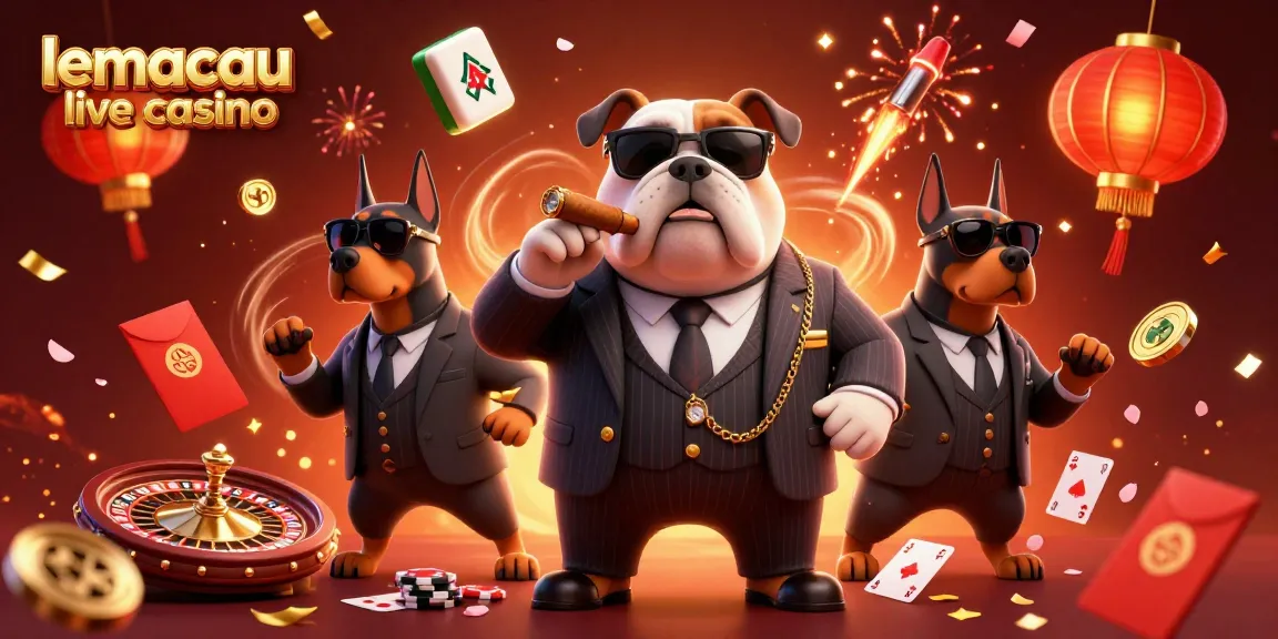 Experience the thrill of lemacau live casino with an extravagant 3D representation featuring vibrant gaming elements.