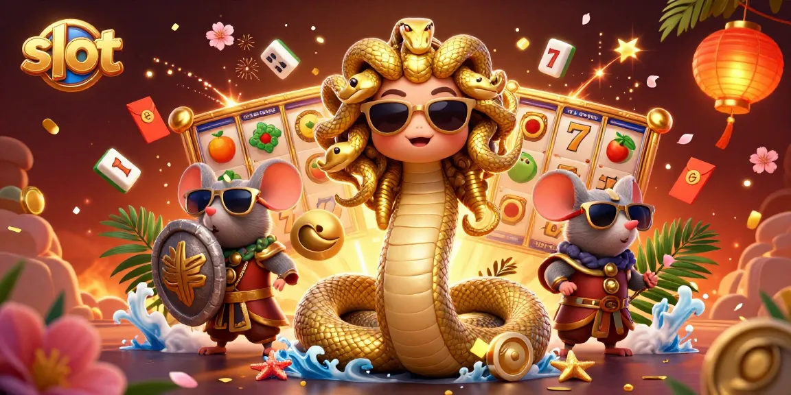 Menangkan slot dengan karakter Medusa, mouse pejuang, dan elemen judi yang berkilau.