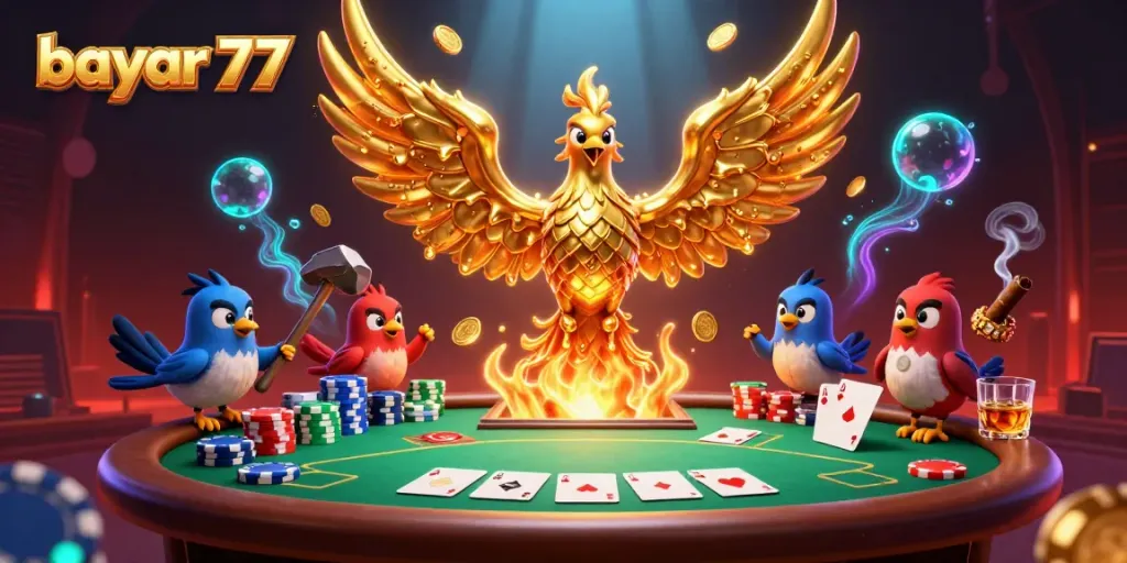 Engage with exciting gameplay at bayar 77, where molten gold phoenixes symbolize wealth and luck!