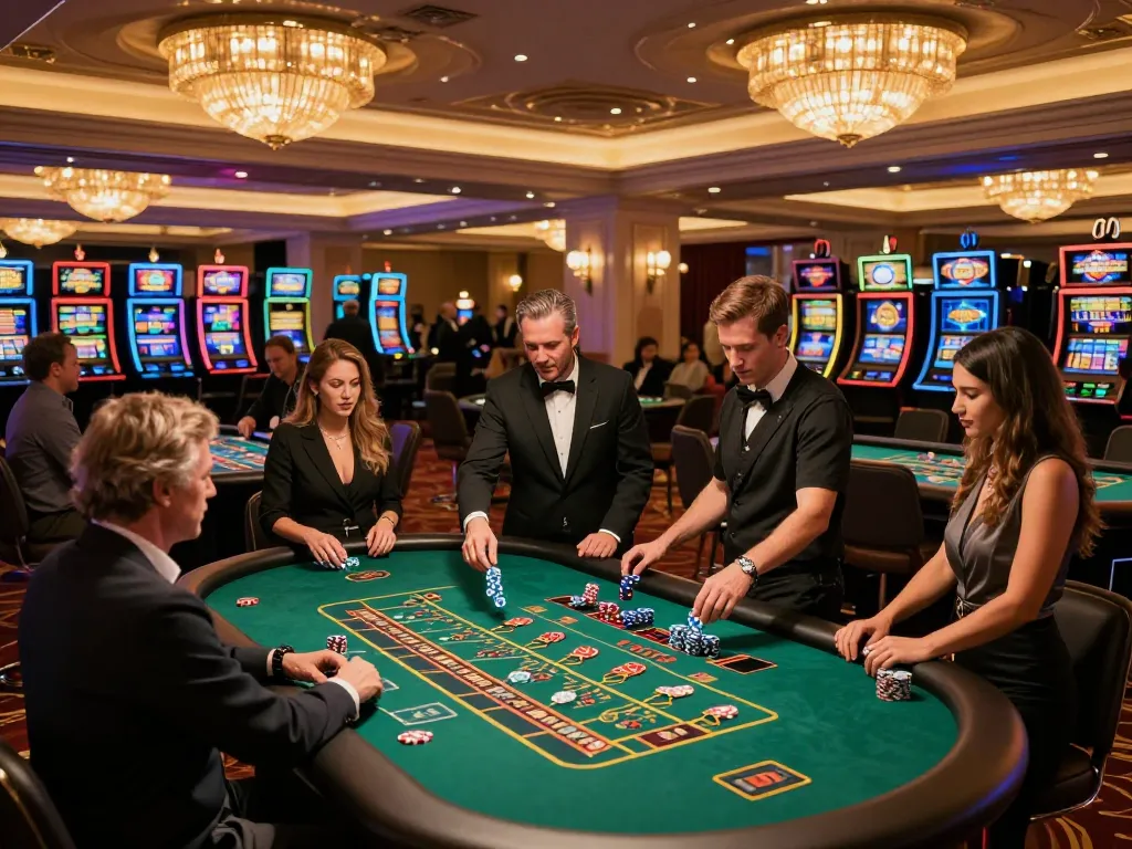 Players enjoying exciting table games at 789club casino, showcasing dynamic gameplay and vibrant atmosphere.
