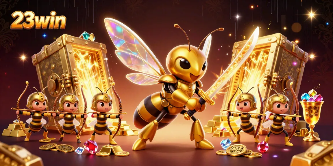 Experience thrilling gameplay on 23win with an enticing rich golden treasure vault and dynamic casino elements.