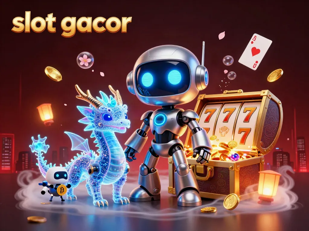 Join the action with this slot gacor themed vibrant 3D digital illustration featuring giants of gaming.