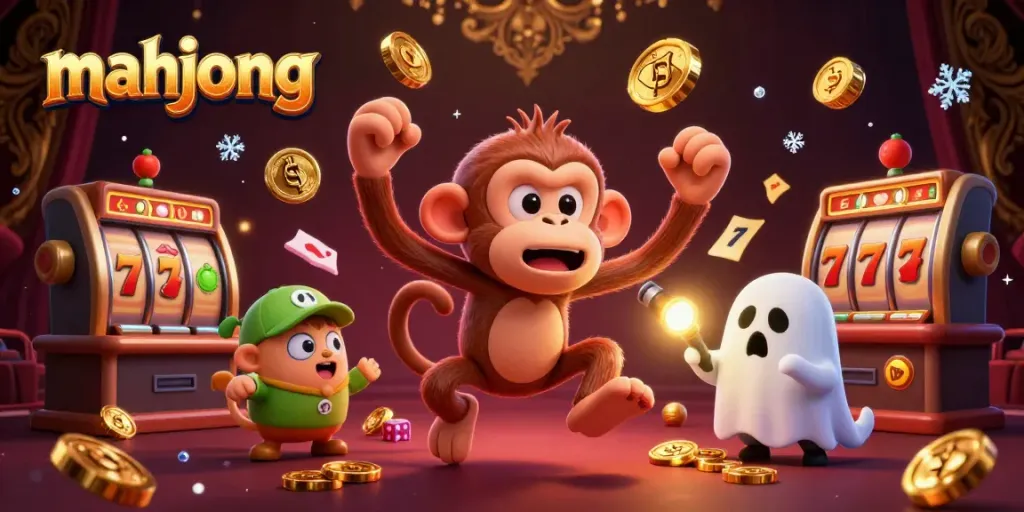 Mainkan mahjong dengan suasana kasino penuh hantu dan hadiah emas, akrab dan mendebarkan.