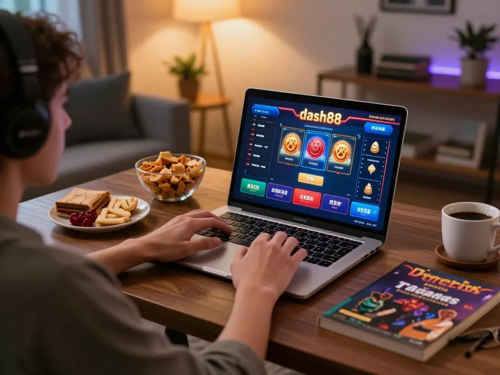 Engaging gameplay at dash88 online casino with strategy notes and modern decor.