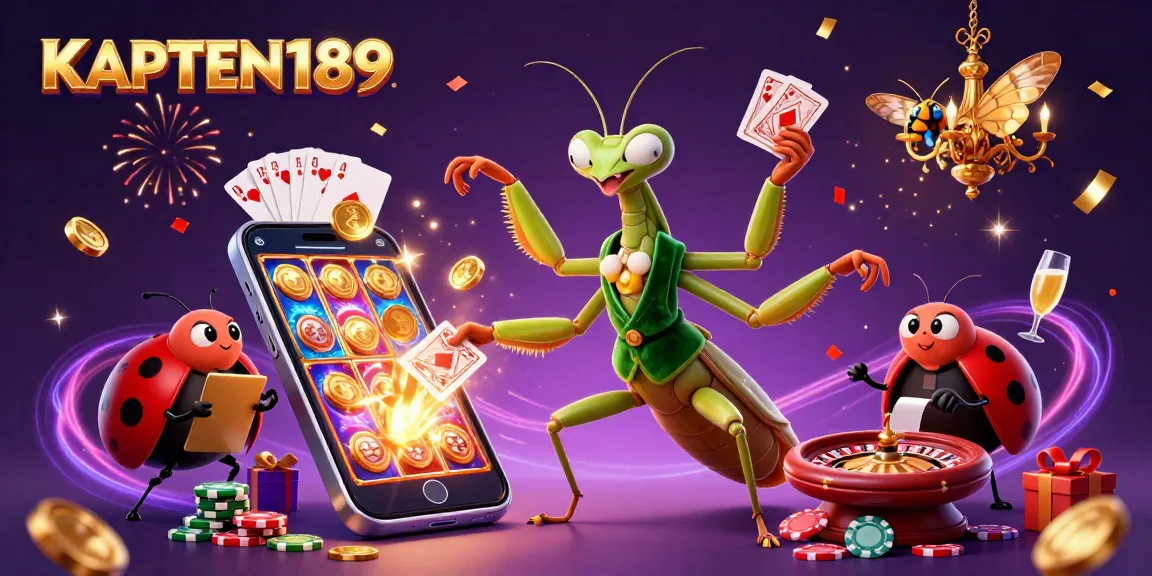 KAPTEN189 mengundang pemain untuk merasakan keseruan bermain slot online dengan karakter lucu dan elemen permainan yang penuh warna.