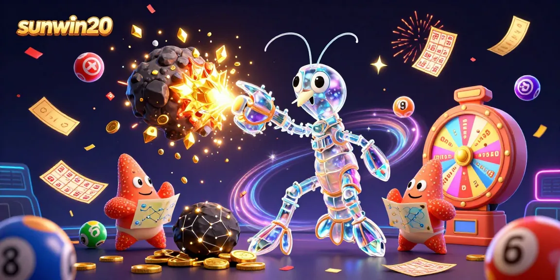 Experience thrilling adventures in a 3D casino with sunwin20 amidst bursting asteroids and vibrant games.
