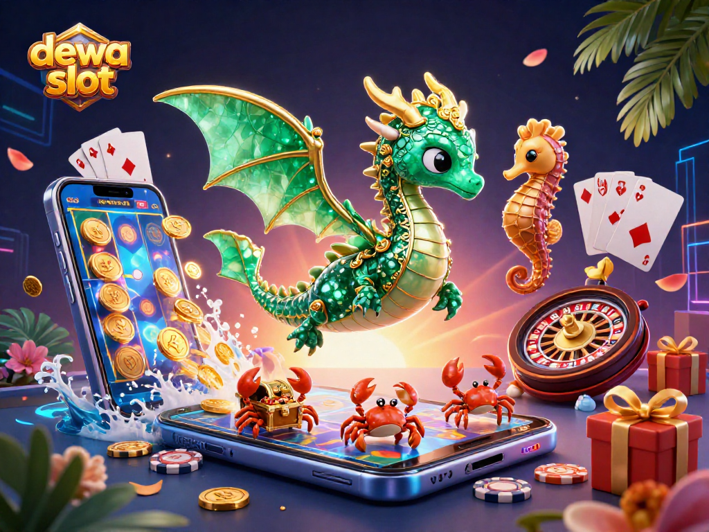Mainkan dewa slot dengan serunya di ilustrasi 3D yang kaya warna dan detail