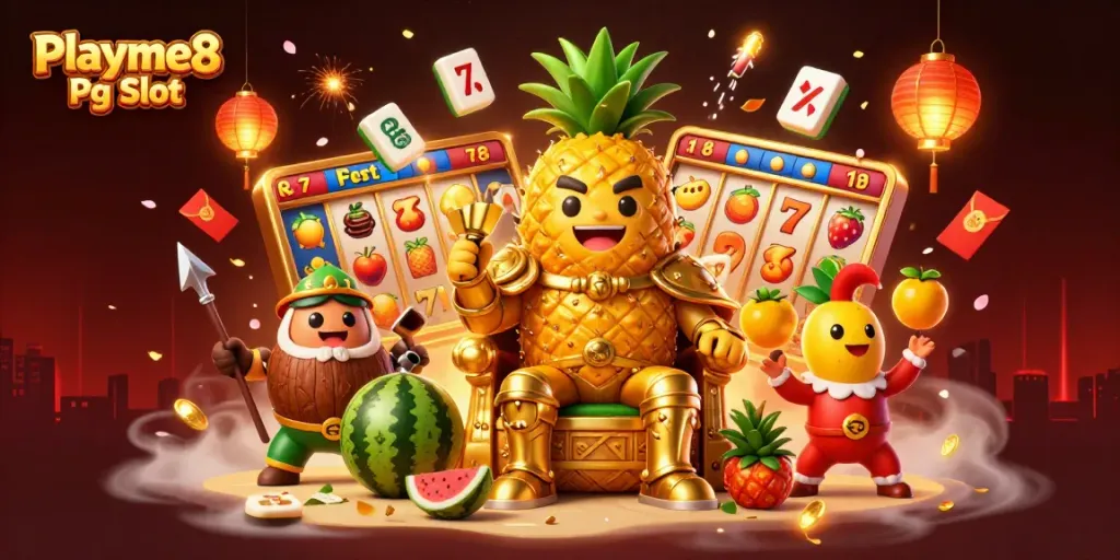 เล่น Playme8 Pg Slot ในคาสิโนที่มีภาพการ์ตูน 3D ที่น่าตื่นเต้นและสีสันสดใส
