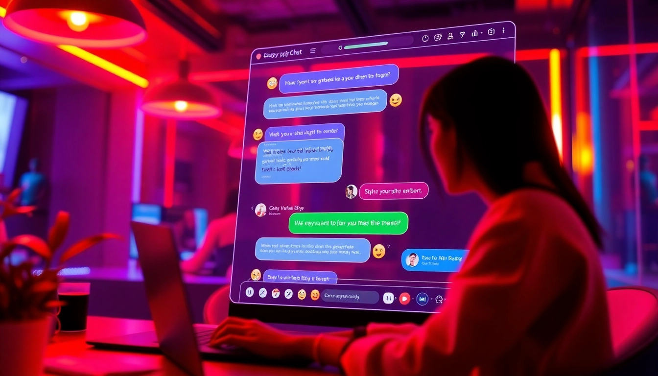 Engaging spicychat conversation interface showcasing vibrant AI interactions.