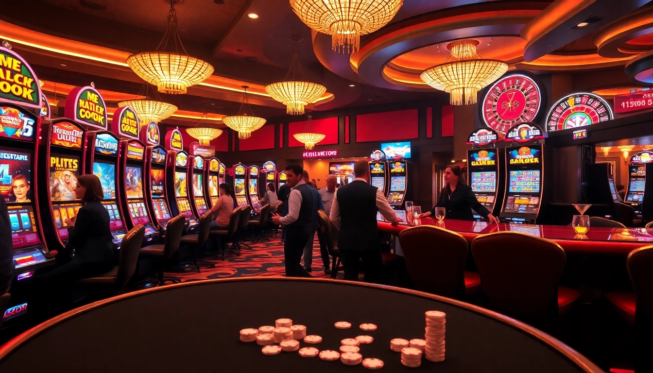 Experience the thrill of slot gacor actions in a vibrant casino setting.